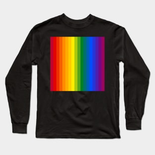 LGBTI flag colors gradient pattern Long Sleeve T-Shirt